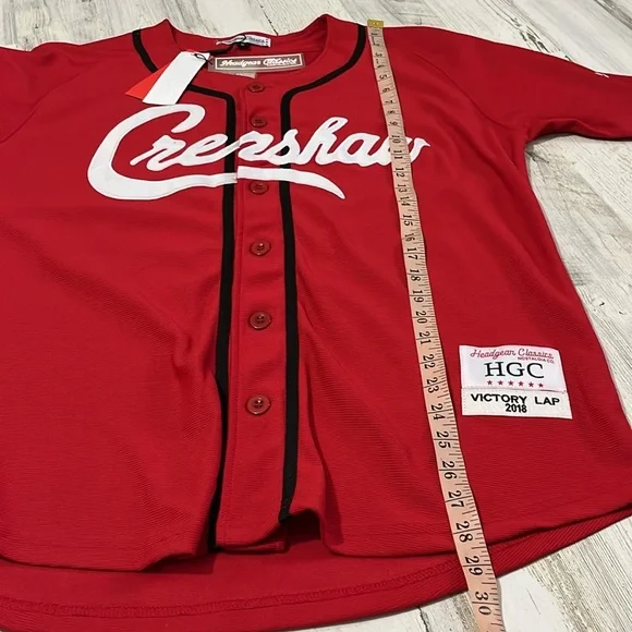 Headgear Classics Crenshaw Jersey Size M New  Nipsey Hussle Victory Baseball - Picture 11 of 12